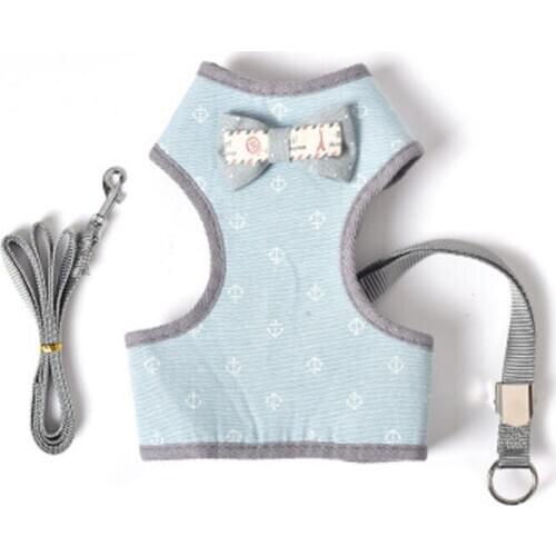 Pet Leash Cat Dog Adjustable Chest Strap Small Dog Harness Vest Pet Walking Lead Rope Puppy Vest Breathable Mesh