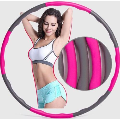 Fitness Foam Removable hulaed hoop Hoop with Plactic Tube for Workout Fat Loss hulla hoop