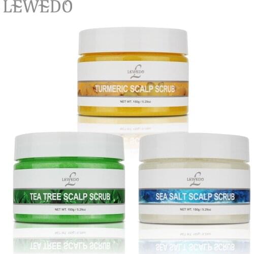 3PCSx150g Scalp scrub sea salt cleansing hair cream head exfoliation scalp care scalp hair care tea tree essential oil Scrub