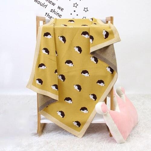 100x80cm Baby Stroller Crib Knitted Blanket Newborn Swaddle Wrap Bedding Quilts