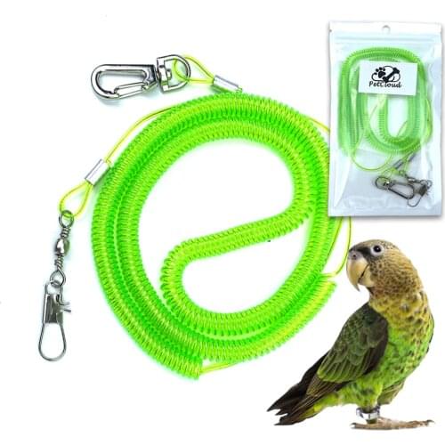 PetCloud Bird Training Rope For Parrot Anti Bite Flexible Wire Macaw Prison Break Protection Parrot Rope For Bird Supplies