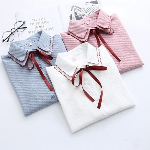 XING WEI SI Women's Striped Shirts