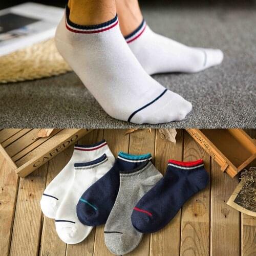 Plus size Anti-odor Invisible light-colored light mouth cotton men socks perfect quality summer men Harajuku funny socks sokken