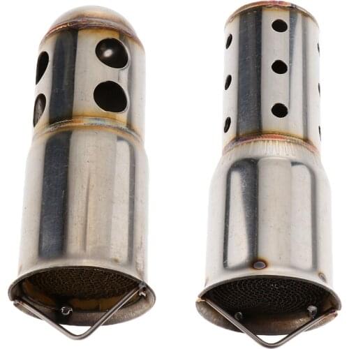 51mm Stainless Steel Silencer Silencer Deflector Db - Round Tip
