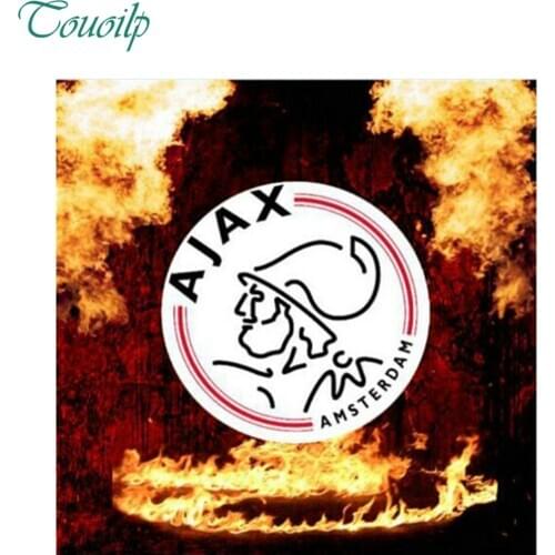 Ajax logo fire, diy diamond embroidery, football club, full spuare & round diamond painting, diamond cross stitch, mosaic, 2018