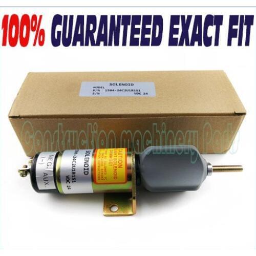 Free shipping - Fuel shut off Shutdown stop solenoid 1504-24C2U1B1S1A 24V DC 1500-2057