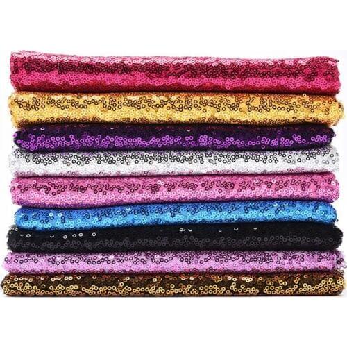 50x130cm 3mm Chunky Glitter Sequin Fabric Sparkly Gold Silver Glitter Fabric for Clothes Bag Stage Party Wedding DIY Home Decor