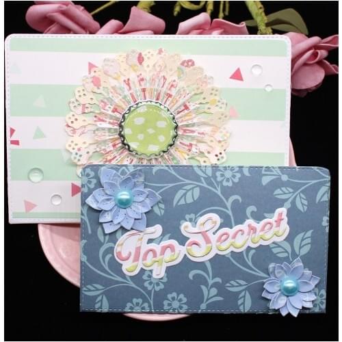 Large Accordion Pockets Metal Cutting Dies Stencils for DIY Scrapbooking Decorative Embossing DIY Paper Cards