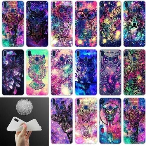 Cover Phone Case Space Giraffe Wolf owl Pattern For Huawei Honor 30 20 10 9 Lite 9a 8a 7a pro 8x 10i 30s