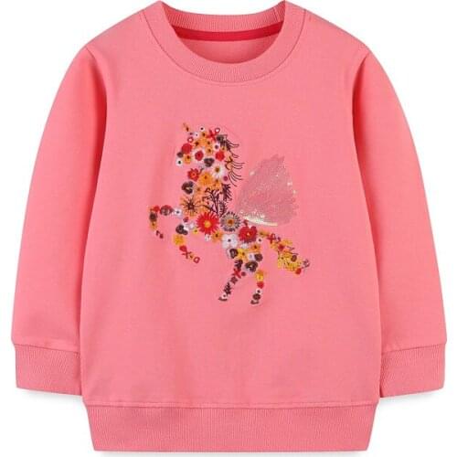 Unicorn Kids Clothes for Baby Kids Sweatshirts Fall 2021 Cotton Childrens Clothing Infant Girls Garment