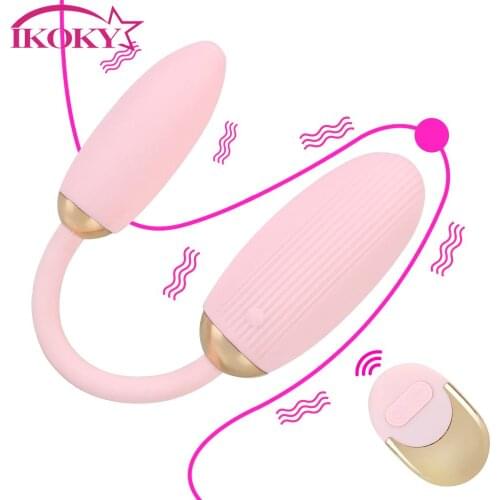 Double Head Vibrating Eggs Remote Control Sex Toys for Women Couples Clitoris Stimulator 10 Frequency Dildo G-spot Massager