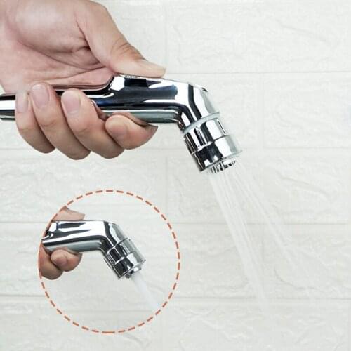 Chrome Polished 2 Function Handheld Bidet Spray Shower Set ABS Toilet Sprayer Cloth Diaper Bidet Sprayers Shower Spray Shattaf