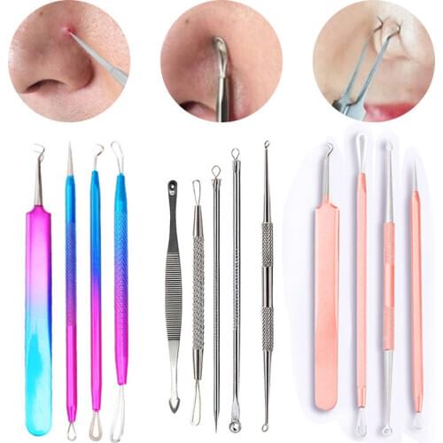 Nose Blackhead Needle Acne Tool Extraction Facial Cleansing Tools Blackhead Pore Cleanser Deep Cleansing Tool Face Skin Care Set