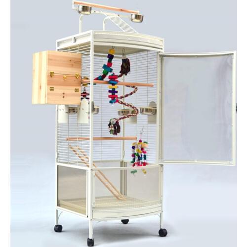 Parrot bird cage extra large luxury large peony gray parrot cage metal breeding gray parrot bird cage