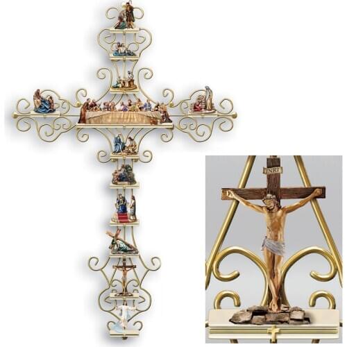 The Life of Christ Collection Display Cross Sticker Wall Decal Religious Bible Accessories and Christian Gifts GQ