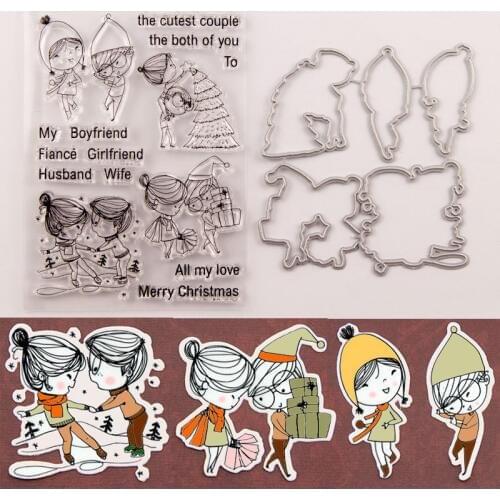 KSCRAFT Friend Stamp Metal Cutting Dies for DIY Scrapbooking/Card Making/Kids Fun Decoration Supplies 233