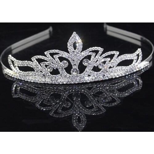 Fashion Crystal Bridal Tiaras and Crowns Wedding Headbands Gold Rhinestone Tiara Hair Jewelry Women Hair Accessories