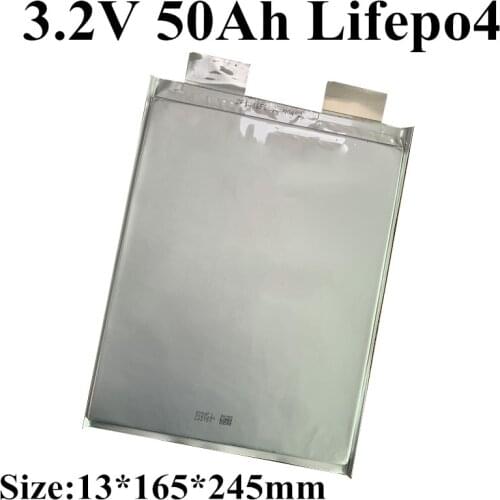 Rechargeable Lithium ion battery Lifepo4 3.2V 50Ah for 24V 48V 60V electric bike scooter tricycle battery Pack DIY