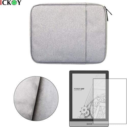 Portable Sleeve Protective Case Bag Briefcase + 2pcs LCD Screen Protector Shield Matte Film for ONYX BOOX Poke2 Accessories