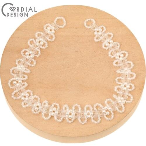 Cordial Design 10Pcs 20*340MM Jewelry Accessories/Crystal Chains For Necklace/Hand Made/Imitation Pearl/DIY Seed Beads Making