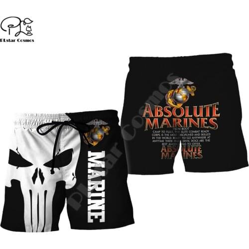 PLstar Cosmos USMC Marine Corps 3D Printed 2021 New Fashion Men/Women Summer Casual Shorts Beach Short Pants Drop Shipping U31
