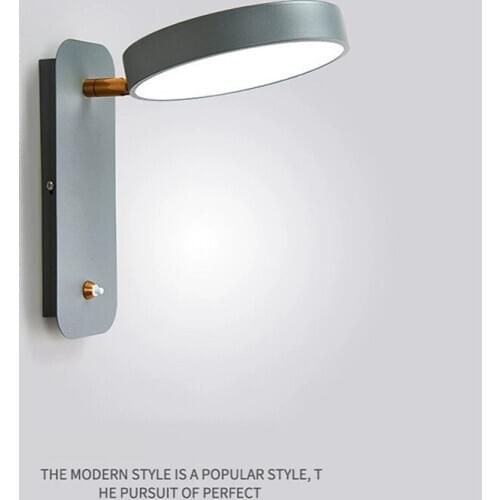 Nordic macaron led wall lamp modern bedroom bedside light aisle childrens room LED room led wall sconce lighting