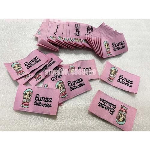 High density Woven labels Garment custom woven leader label custom clothing tag sewing tags clothes label tag