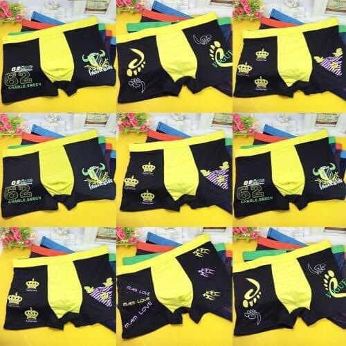 1PCS Man Male Boxer Panties Mulit Print Color Comfy Solft Shorts Man Sexy Plus Size 2XL-3XL 4XL 5XL Underpants Trunk JONK-008