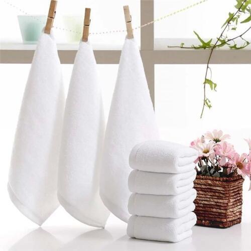 Turetrip 10pcs/Lot Hand Towel Set Washcloth Machine Washable Baby Cotton Towel Squard Towels Kitchen Dish Cloth Cheap Hair Towel