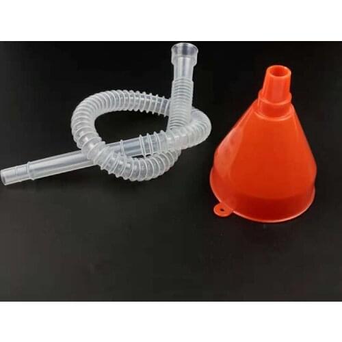 Universal Flexible light weight Car Motorcycle Truck Vehicle Plastic Oil Filling Funnel with Soft Pipe