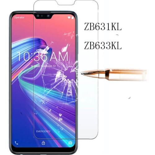 For ASUS Zenfone Max pro M2 ZB631KL Glass Zen fone on tempered glas the protective screen protector protetion ultra thin film 9H