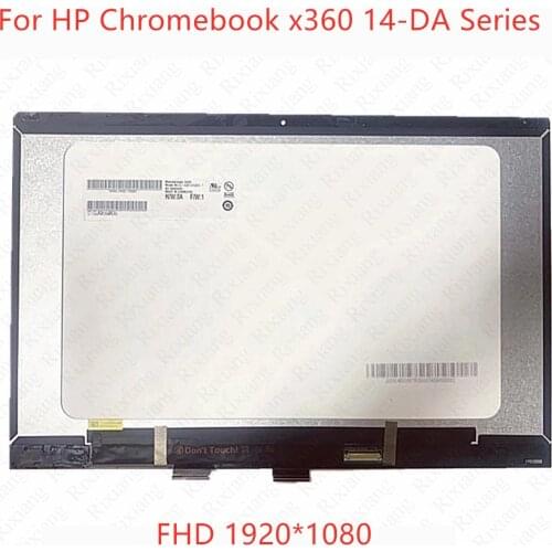 14 inch LCD Touch Screen replacement For HP Chromebook x360 14-DA Series 14-DA0011DX 14-DA0001NA Digitizer Assembly