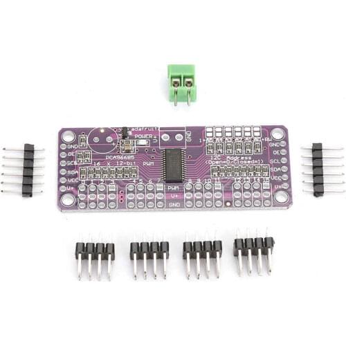 PCA9685 16-Channel 12 bit PWM Servo Driver I2C Interface Fit Raspberry