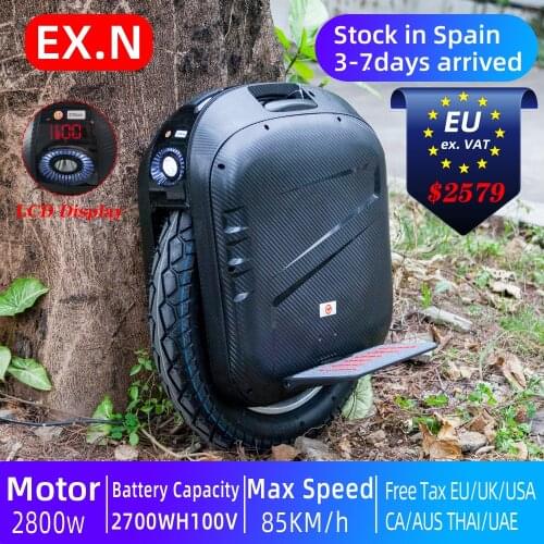 2021 GotWay EX.N Electric Unicycle 100V/2700WH 3500W Hollow motor Monowheel No-load speed 86km/h Duty Free Max speed 60km/h EXN