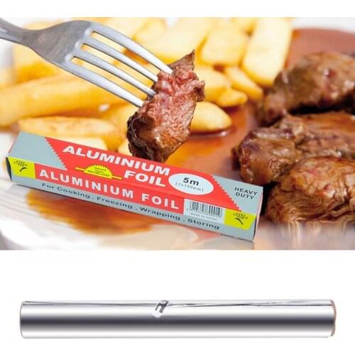 5m Aluminum Foil Paper BBQ Foil BBQ Grill Mat Barbecue Baking Liners Cooking Sheets Baking Tool BBQ Cooking Oven Kitchen Gadget