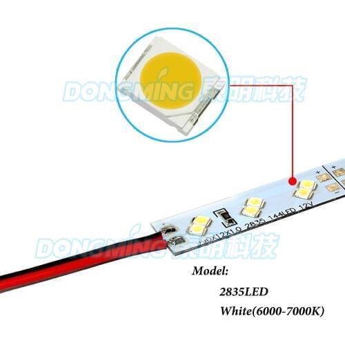 50pcs non waterproof 100cm 144led/m 2835 double row led rigid strip 1m, led bar light 12V, led bar indoor lighting