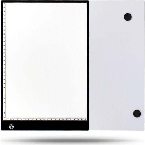 A4 LED Light Box,Trace Light Pad Drawing Adjustable Brightness Tracer, USB Power Ultra-Thin Portable Light Pad