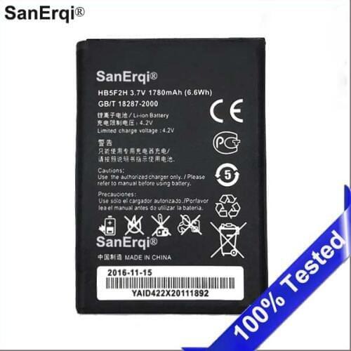 SanErqi HB5F2H 3.7V 1780mAh High Quality Battery for Huawei 4G Lte WIFI Router E5375 EC5377 mobile phone battery