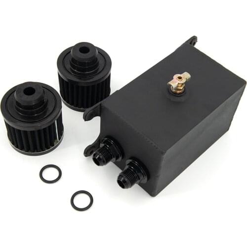 Aluminum Universal Racing AN10 Oil Catch Tank Can Turbo Reservoir Catch Oil Catch Can Breather Tank OCT1120