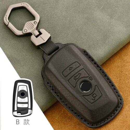 Leather Fits Perfect Car key case Fit for BMW F30 F31 F34 F10 F11 F07 F20 F25 F26 550i 535i 528i Z4 X1 X3 X4 M1 M2 M3 M4 key bag
