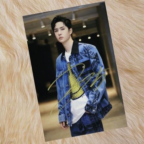 Chen Qing Ling YIBO Wang Yibo autographed photo 5*7 Wu Gan the untamed 04202101