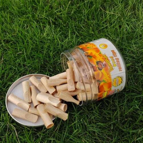 Wood Mouthpiece Filter Tips With White Mango Flavor Smoking Wooden Mouth Filter Tip Cigarette Holder Tobacco Pipe
