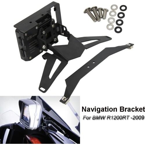 For BMW R 1200 RT R1200RT Below 2009 2008 2007 2006 Navigation Bracket Motorcycle GPS Navigator USB Charging Phone Holder
