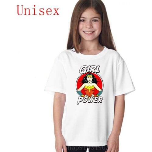 Girls power boy clothes t shirt boys shirts for teenage girls boys clothes 8 years comfortable high quality 100%cotton