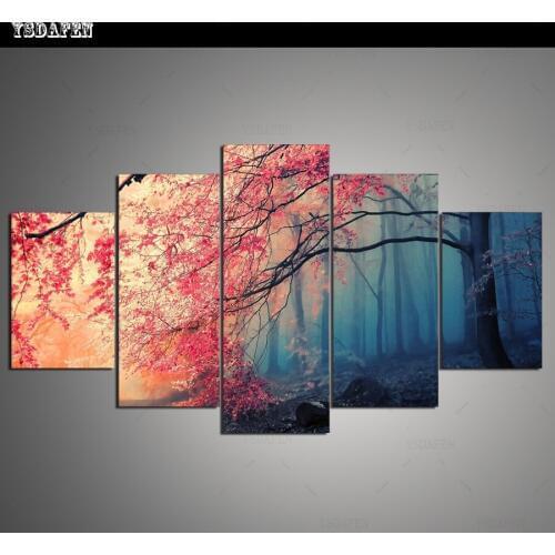 HD Printed Painting Canvas Printing Woods painting room decor print poster picture canvas franed ready to hung HG-1708