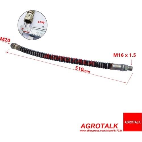 Oil tube set for Jinma 254 / JM284 tractor steering, part number: 184YZ.40.011-2