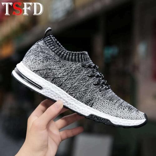 Large Size Running Shoes for Men Slip on Light Weight Sport Shoes Male Air Cushion Sneakers Comfort Mesh Mens Sports Shoe H6