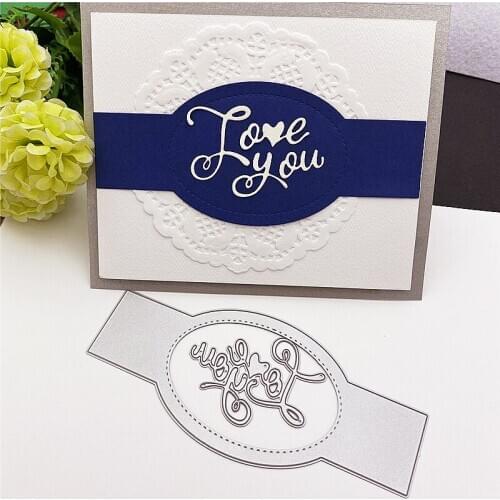 Love you Metal Cutting Dies Paper Cut Card Making Template for DIY Scrapbooking Decorative Craft Mold Diecuts New