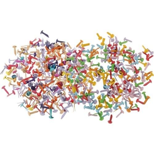 400 Pcs Metal Brad Decoration Embellishment Fastener DIY Metal Brads Crafts