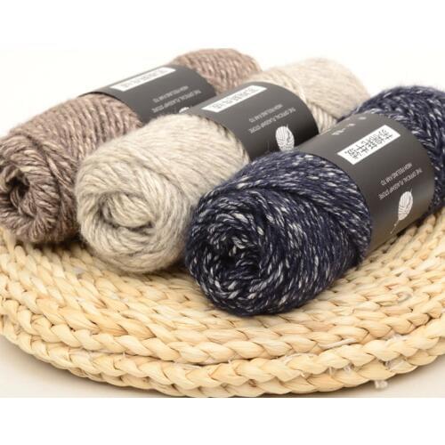 Mylb 5PCS Soft Yak Wool Yarn Cashmere Line Hand-knit Coarse DIY Men Women Scarf Coat Sweater Hat Accessories